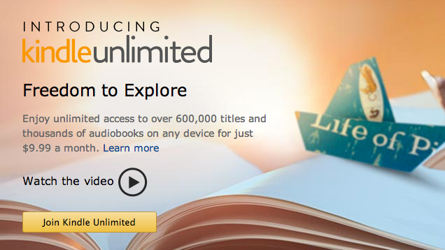 Kindle Unlimited is a Subscription Service for Books and Audiobooks