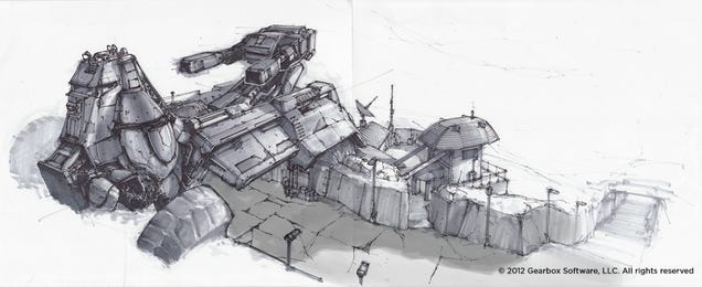 Some of The Concept Art Behind Borderlands 2