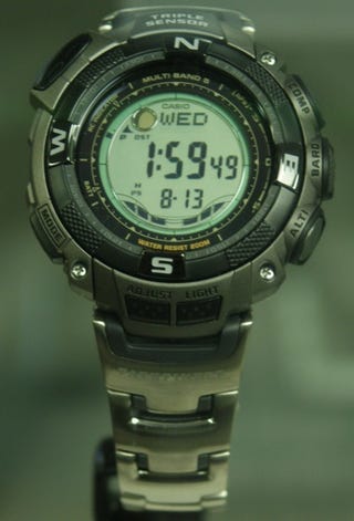 casio watch with altitude meter