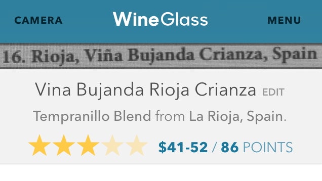 ​WineGlass Uses Your iPhone's Camera to Rate Wines