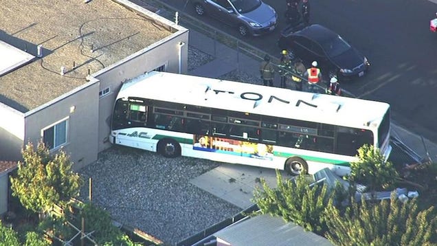 Bay Area Bus Crashes Into Home, Injuring 11 People