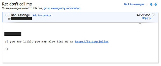 The Creepy, Lovesick Emails of Julian Assange