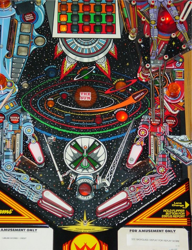 gottlieb outer space pinball machine