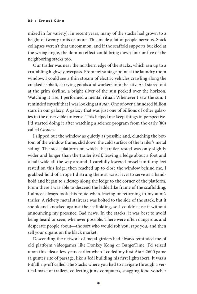 Read the first two chapters of Ernest Cline's new novel, Ready Player One