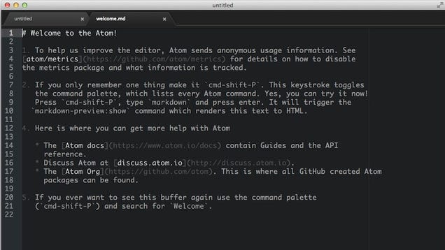 Atom, the Text Editor from GitHub, Goes Free and Open-Source