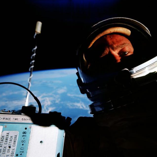 Buzz Aldrin: Second Man on the Moon, But First to Take a Space Selfie