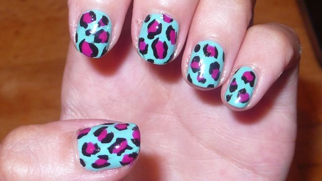 How To Paint Your Nails With A Charming Leopard Print