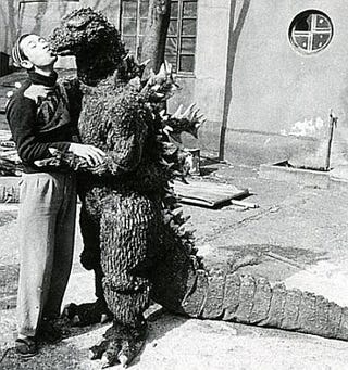 Behind-the-scenes Godzilla photos were charming, absolutely ridiculous