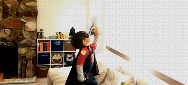Awesome dad turns son into superhero using amazing special effects