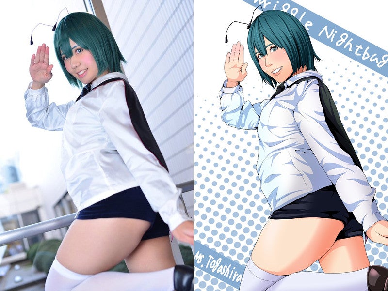 Cosplayers Turned into Drawings