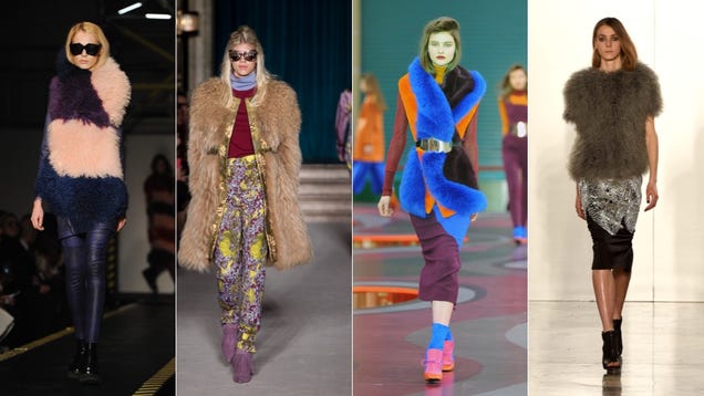 There Is So. Much. Fur. On the Runway. 