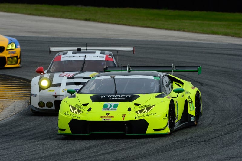 Every Lambo At Daytona Was Penalized For Being Faster Than The Series Expected