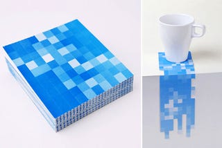 Pixel Drink Coasters Can Have Any 8-Bit Shape You Want