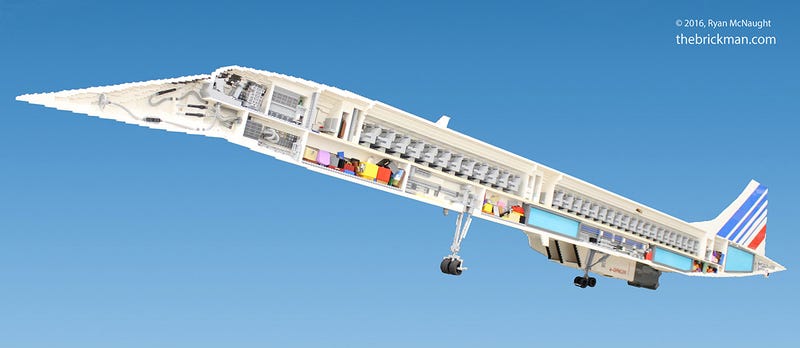 65,000-Piece Lego Concorde Reveals all the Plane's Inner Workings