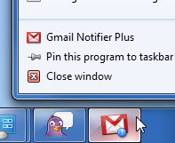 add gmail to taskbar windows 10