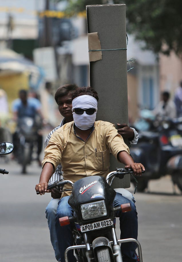 La brutal ola de calor que azota a la India, en fotos