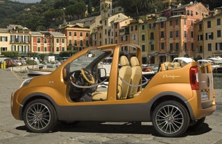 Fiat Portofino Concept Adds Nautical Vibe, Subtracts Doors, Roof, Floor