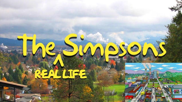 What The Simpsons' Springfield Looks Like in Real Life