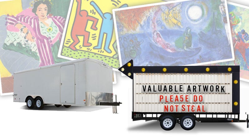Shocking: If You Leave Valuable Art In A Trailer On An LA Street, It Might Get Stolen