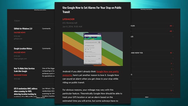 Unread, the Gesture-Based RSS Reader, Is Now on iPad