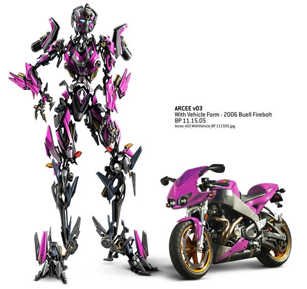 pink transformer arcee