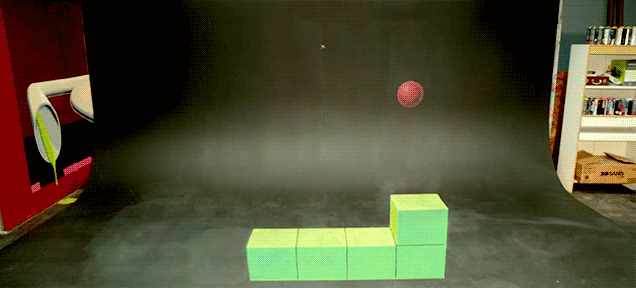 Esta animación en 3D del juego Snake es en realidad un dibujo 2D Esta animación en 3D del juego Snake es en realidad un dibujo 2D