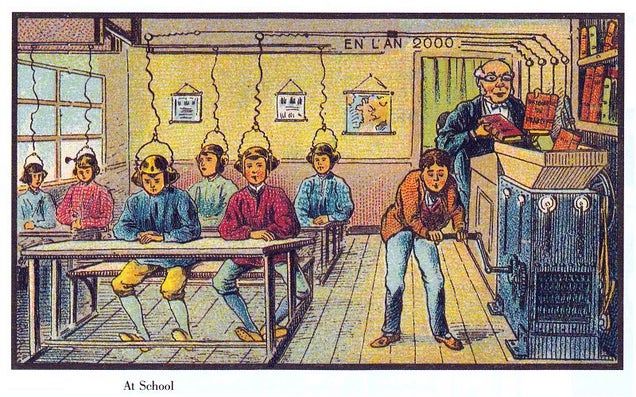 Visions of the year 2000 by 20th century French artist are half hilariously wrong, half weirdly prescient
