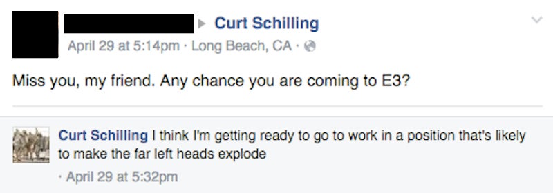 Fox Sports: Curt Schilling Approached Us, But We Passed