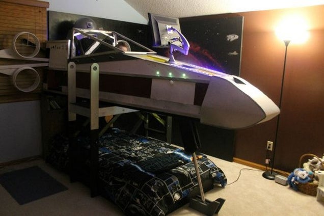 X-Wing Bed Gives Boy The Coolest Childhood On Record
