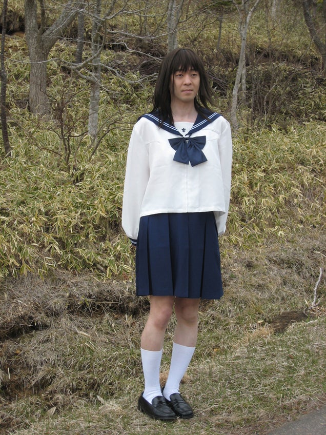 Cop Flashed a Schoolgirl While Dressed...As a Schoolgirl