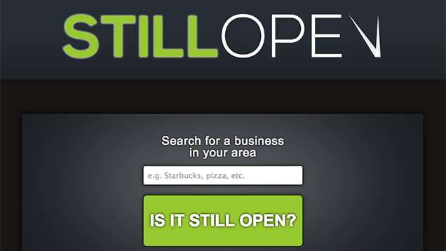 StillOpen Checks If Your Favorite Store or Restaurant Is Still Open