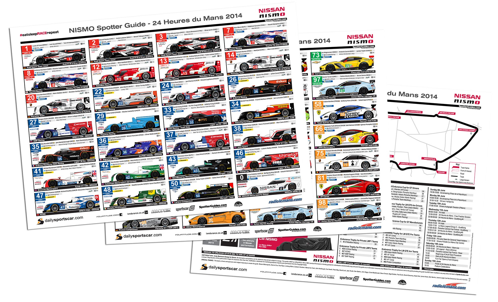 NISMO 24 Hours of Le Mans Spotter Guide live and updated (again)!