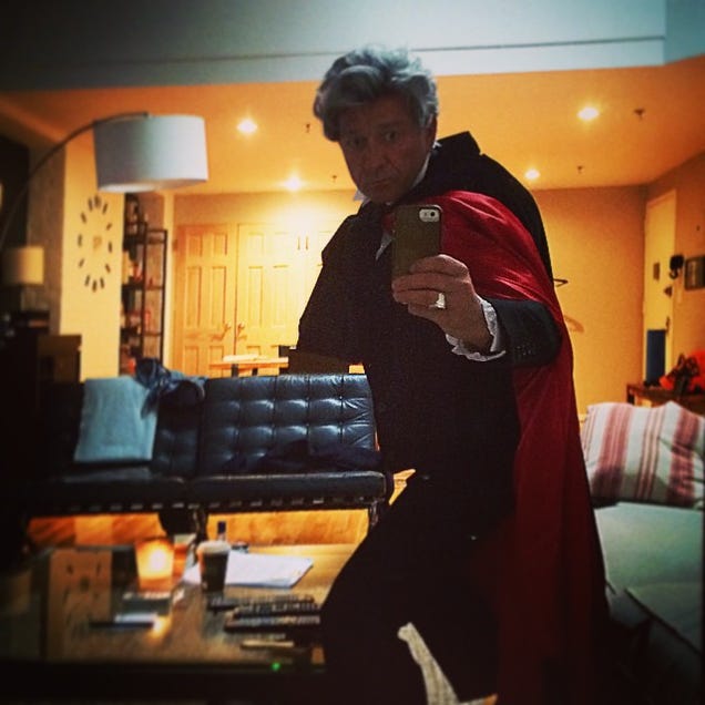 This is perfect: Sean Pertwee dressed up as his Dad for Halloween