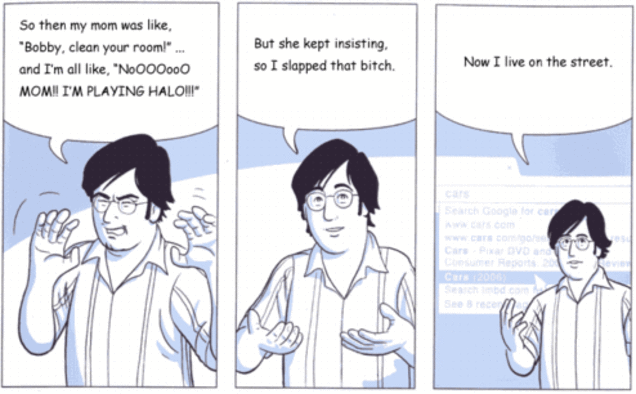 Uh oh, the b-tards got their hands on Google's Chrome comic