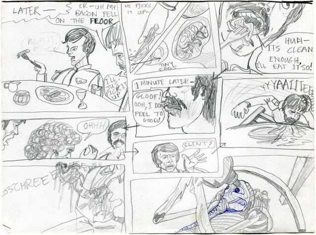 Alien, as written by an 11-year-old who never saw the movie before