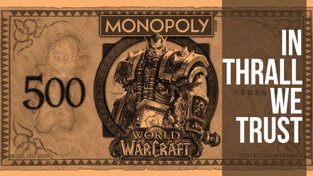 World of Warcraft Monopoly Puts a Fresh Face on Fake Currency