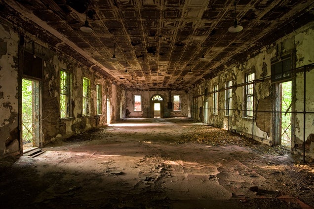 A women's asylum rots on an abandoned New York island