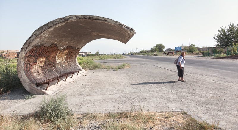Algunas de las paradas de autobús más extraordinarias de la antigua Unión Soviética