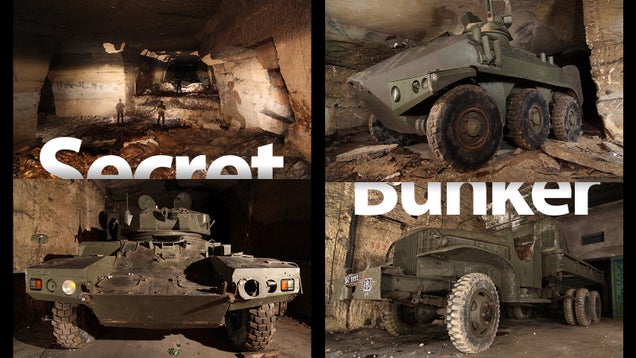 Secret Underground Bunker Is Full of World War Weapons and Military Vehicles