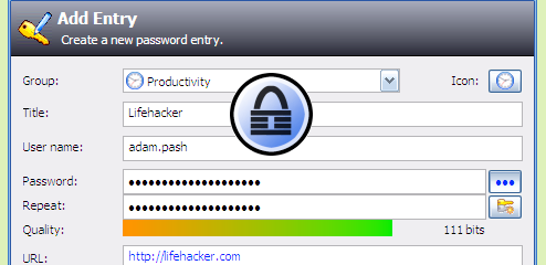 keepass master password not working