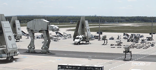 Cool Star Wars video transforms real world airport into Imperial base