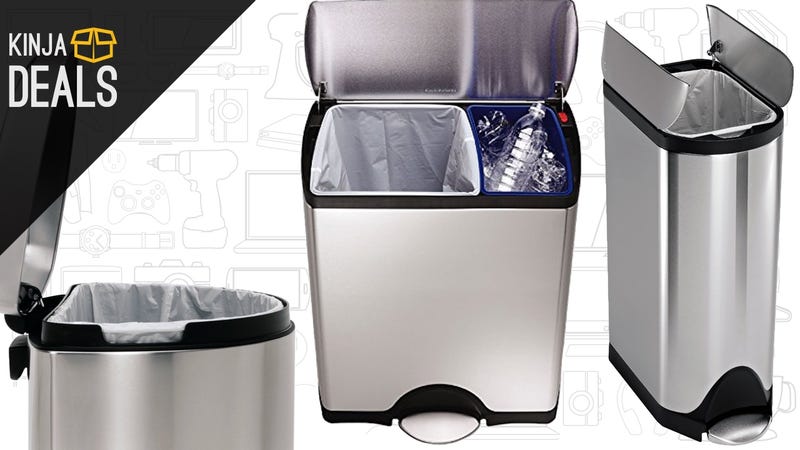 The Simplehuman Trash Cans You've Always Wanted Have Rare Discounts Today On Amazon