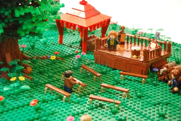 Enormous LEGO Hobbiton Model Goes Ever On And On...