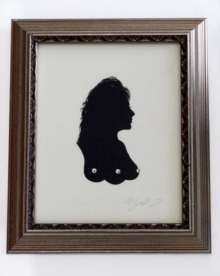 Victorian paper silhouettes of famous (and infamous) scifi characters