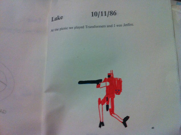 A Child's Sketchbook From the 1980s, Preserved For the 21st Century