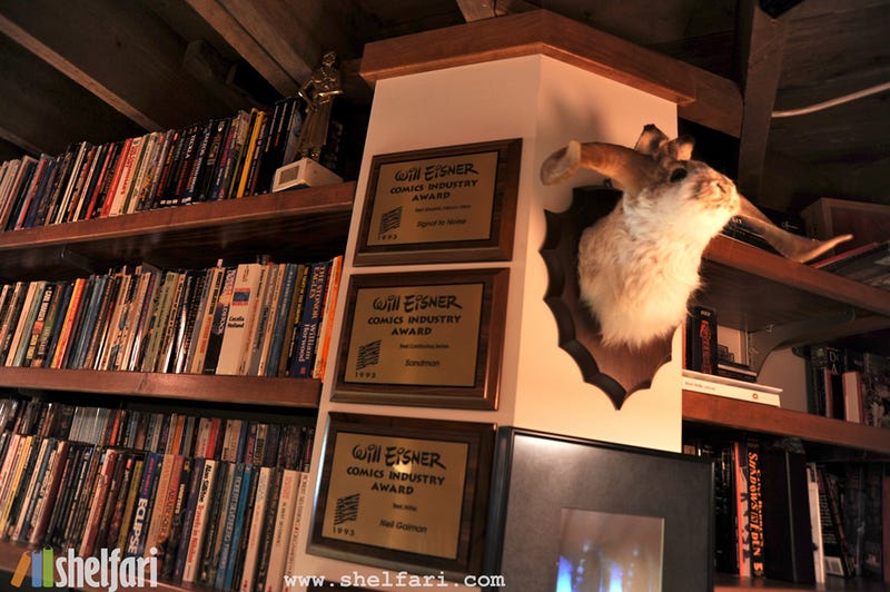 Take a Peek Inside Neil Gaiman's Library