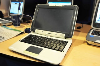 Hands On With Intel Classmate Tablet: So Far Just a Touchy, Double-Jointed Netbook