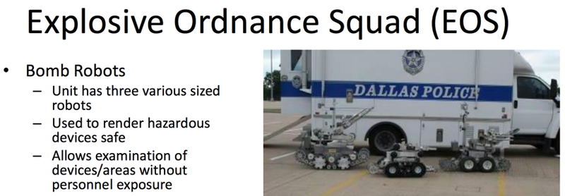 What We Know About the Bomb Robot Used to Kill the Suspected Dallas Shooter
