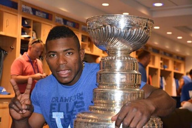Yasiel Puig And The Stanley Cup Are Best Friends