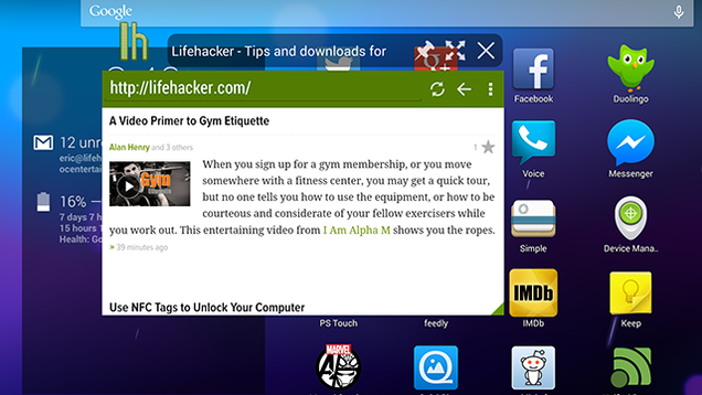Hover Browser is a Full-Featured, Floating Web Browser
